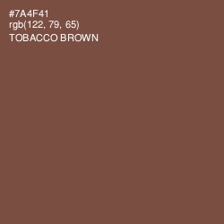 #7A4F41 - Tobacco Brown Color Image